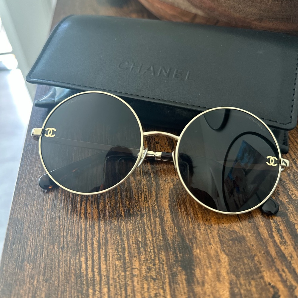 Chanel round glasses